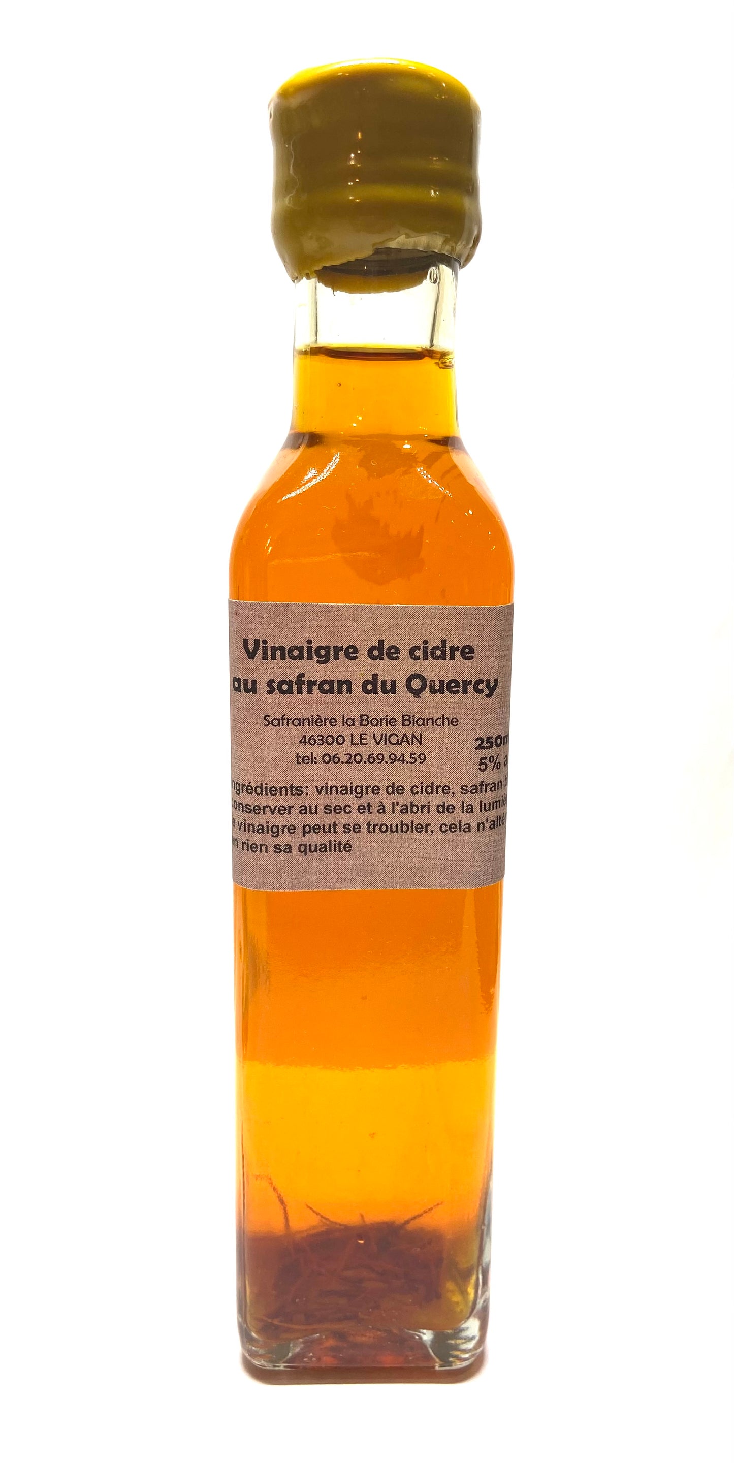 Vinaigre de Cidre au safran du Quercy