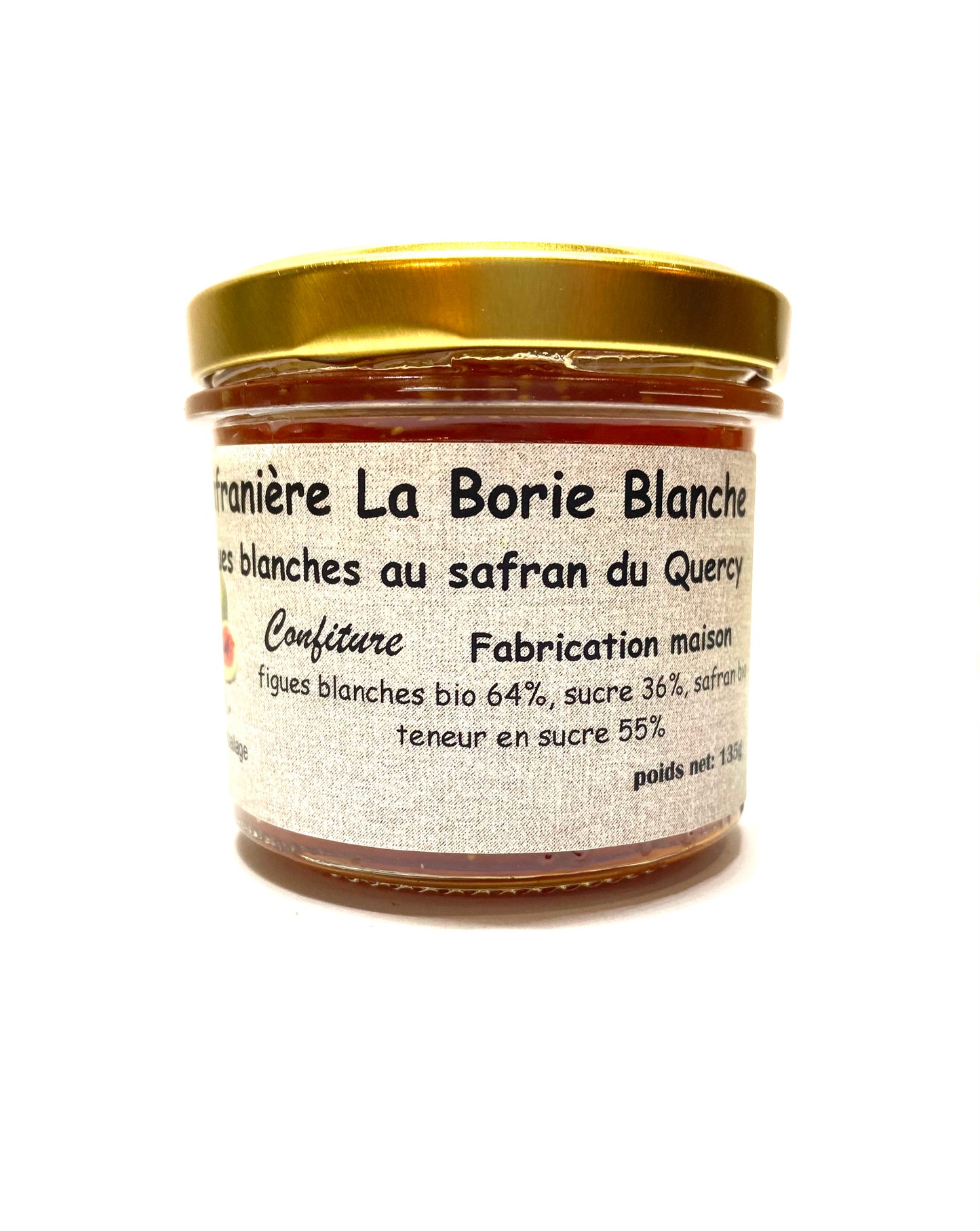Confiture de figues blanches Bio au safran Bio du Quercy
