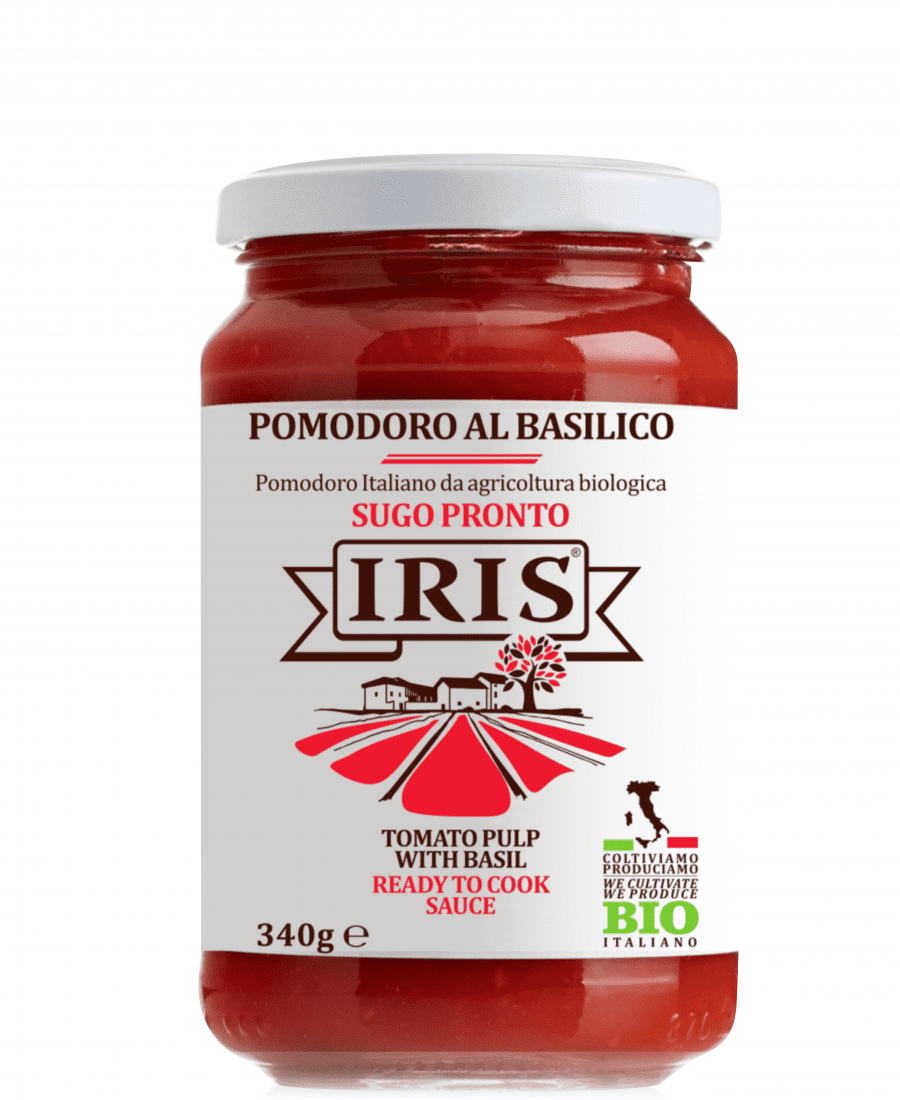 Pulpe de tomate basilic (Pomodoro al Basilico) bio - IRIS - 340 g