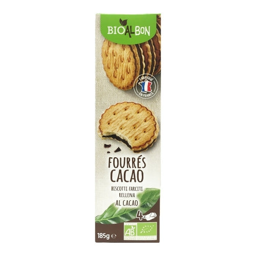 Biscuits fourrés cacao BIO paquet 185g