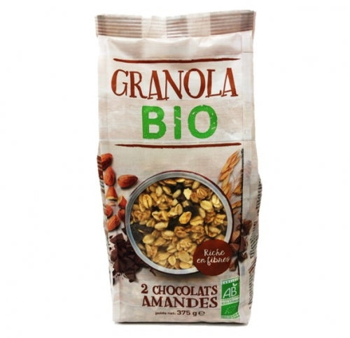 Granola 2 chocolats amandes BIO paquet 375g