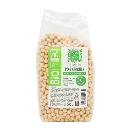 Pois chiches BIO paquet 500g France Grain de Frais