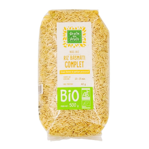 Riz Basmati complet BIO paquet 500g