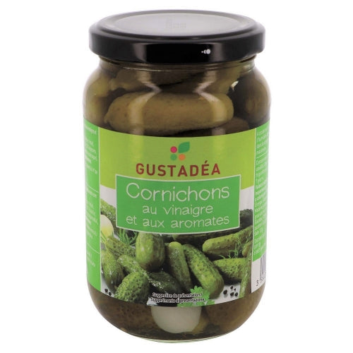 Cornichons au vinaigre bocal pne 190g Gustadéa