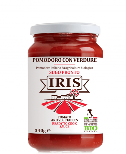 Pulpe de tomate légumes (Pomodoro con Verdure) bio - IRIS - 340 g