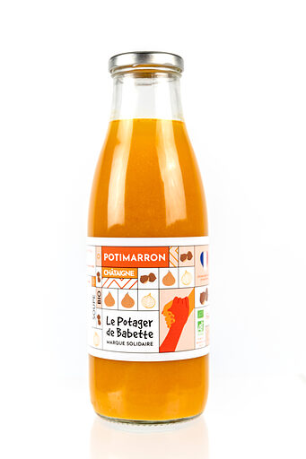 Soupe Potimarron châtaigne bio - Les Potagers de Babette - 75 cl