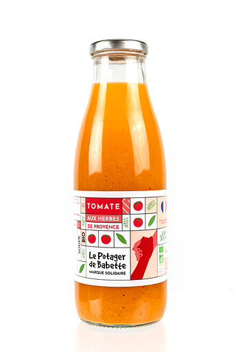 Soupe Tomate et herbes de Provence bio - Les Potagers de Babette - 75 cl
