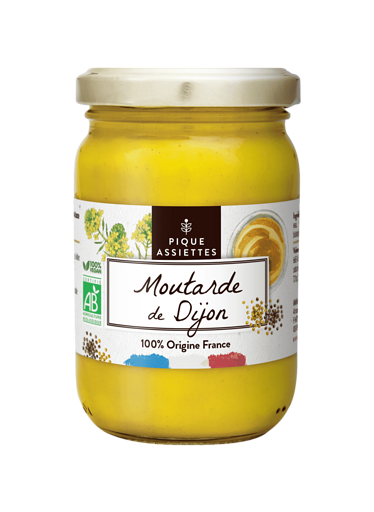 Moutarde de Dijon (100% graînes françaises) bio - Pique Assiette - 200 g