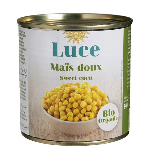 Maïs doux en grains en conserve bio - Luce - 340 g