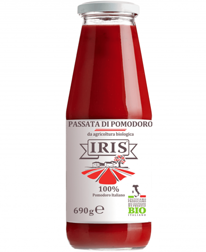 Purée de tomate (Passata di pomodoro) bio - IRIS - 690 g