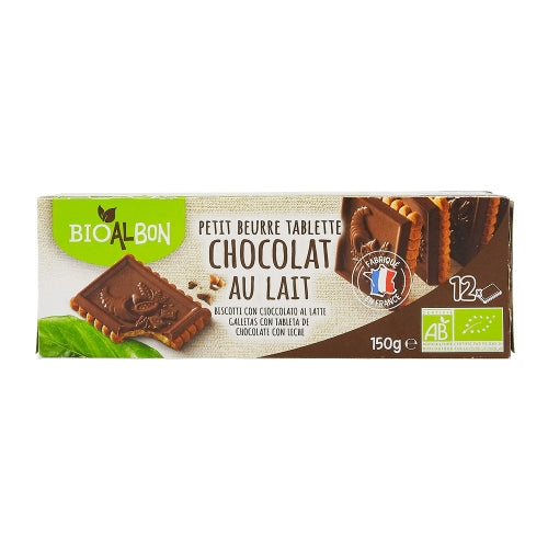 Petit beurre tablette chocolat lait BIO, 150g