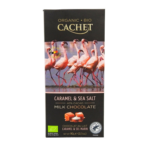 Chocolat au lait BIO caramel & fleur de sel 90g