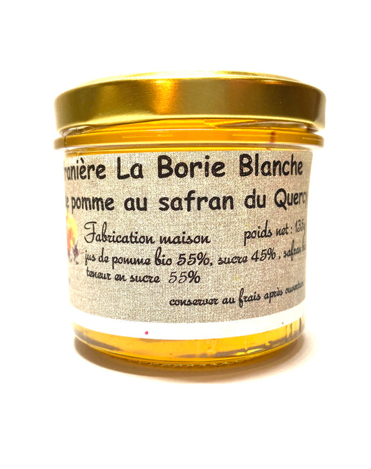 Gelée de pommes Bio au safran Bio du Quercy