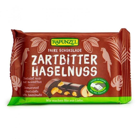 Chocolat noir aux noisettes entières 100g Bio