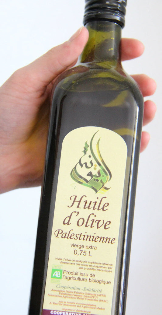 Huile d'olive de Palestine, vierge extra 75cl