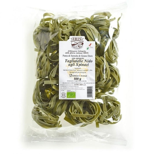 Tagliatelles en nids aux épinards IRIS 500g